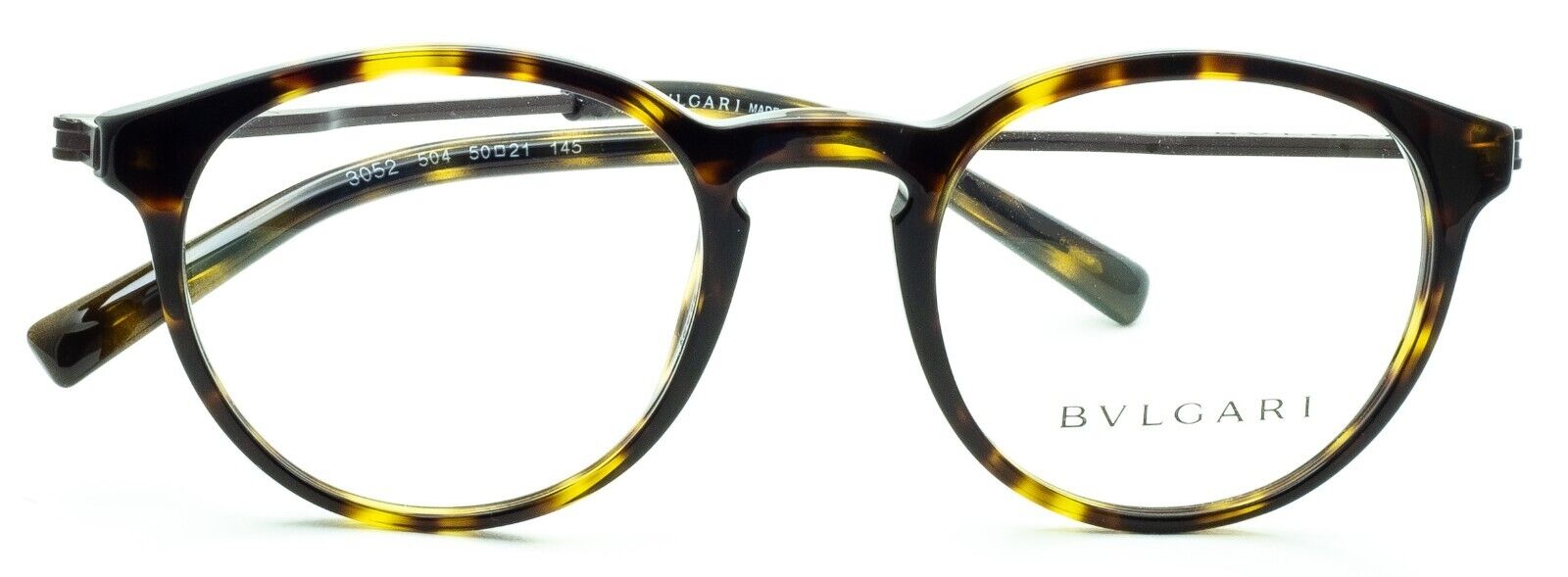 BVLGARI 3052 504 50mm Eyewear FRAMES RX Optical Glasses Eyeglasses New - Italy