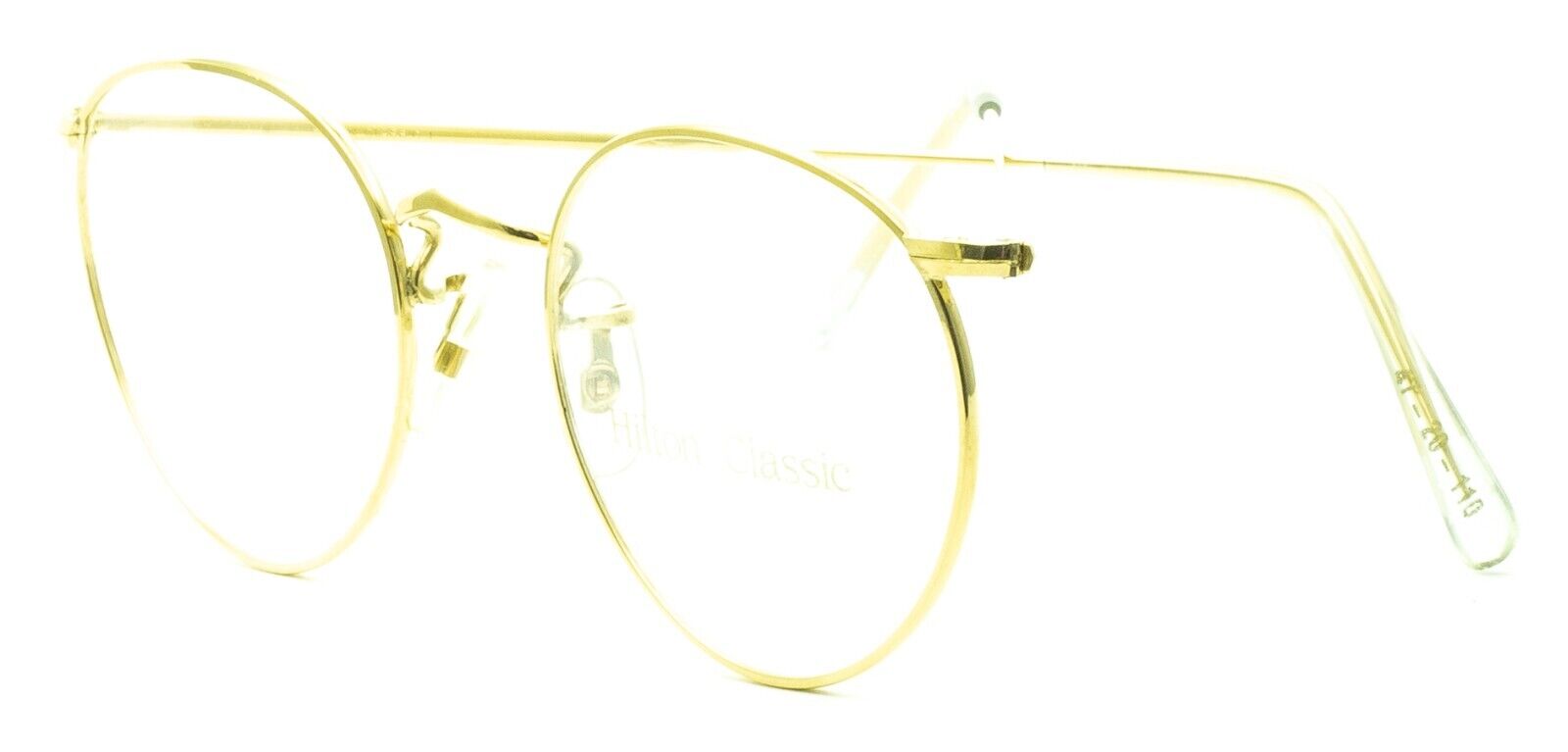 Hilton Classic 1 (SAVILE ROW) Panto Gold 47x20mm FRAMES RX Optical Glasses - New