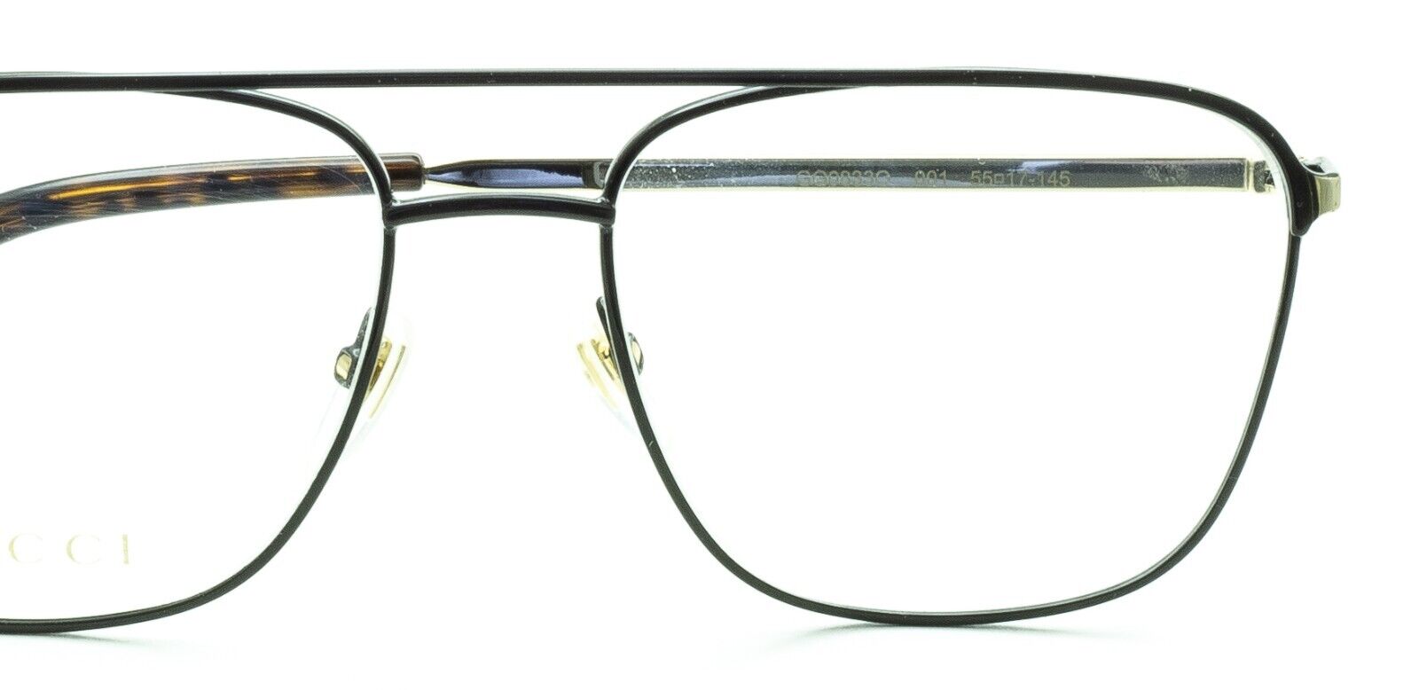 GUCCI GG 0833O 001 55mm Eyewear FRAMES Glasses RX Optical Eyeglasses New - Italy