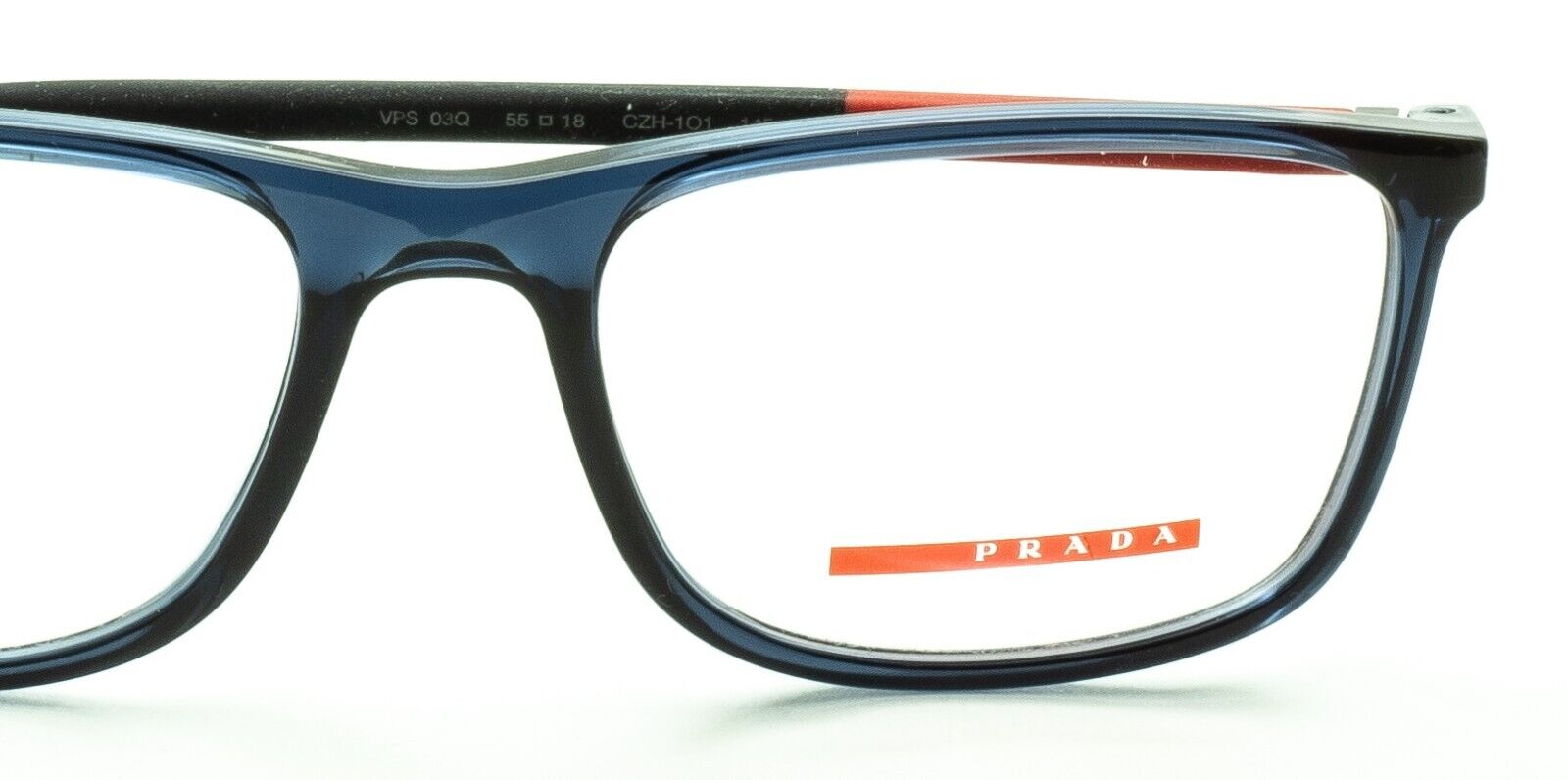 PRADA SPORTS VPS 03Q CZH-1O1 Eyewear RX Optical Eyeglasses FRAMES Glasses- Italy