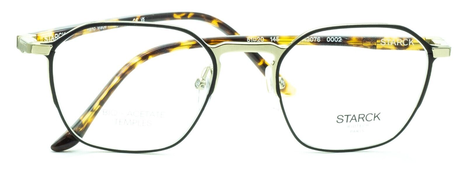 STARCK BIOTECH SH2076 0002 51mm FRAMES Glasses RX Optical Eyeglasses New - Italy