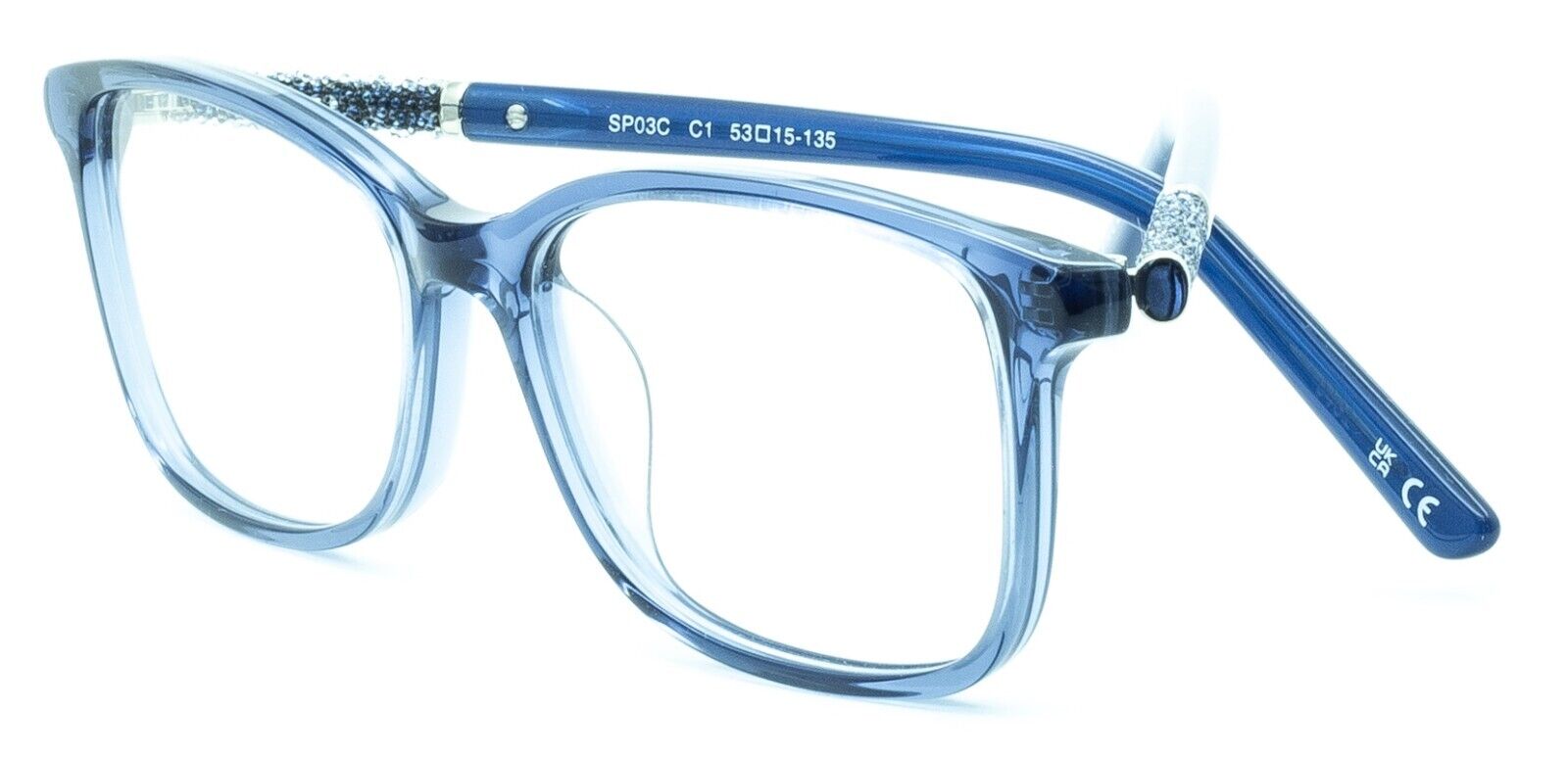 EYESPACE Palazzo SP03C C1 Blue 53mm Glasses RX Optical Frames Eyeglasses - New