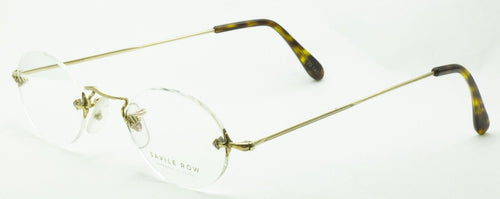 SAVILE ROW ENGLAND Gold 45x18mm RIMLESS  RX Optical Eyeglasses Frames Glasses