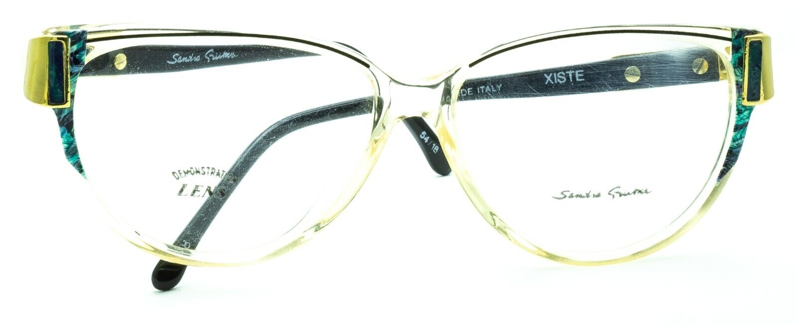 SANDRA GRUBER Xiste 908 54mm Vintage Eyewear RX Optical FRAMES Glasses New Italy