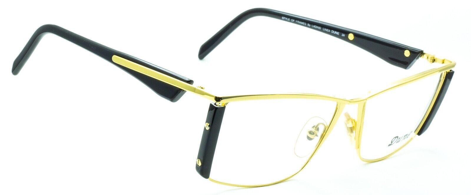 Dune 24 Italy Vintage Linea Dune by Ladins 56x15mm FRAMES RX Optical Glasses NOS