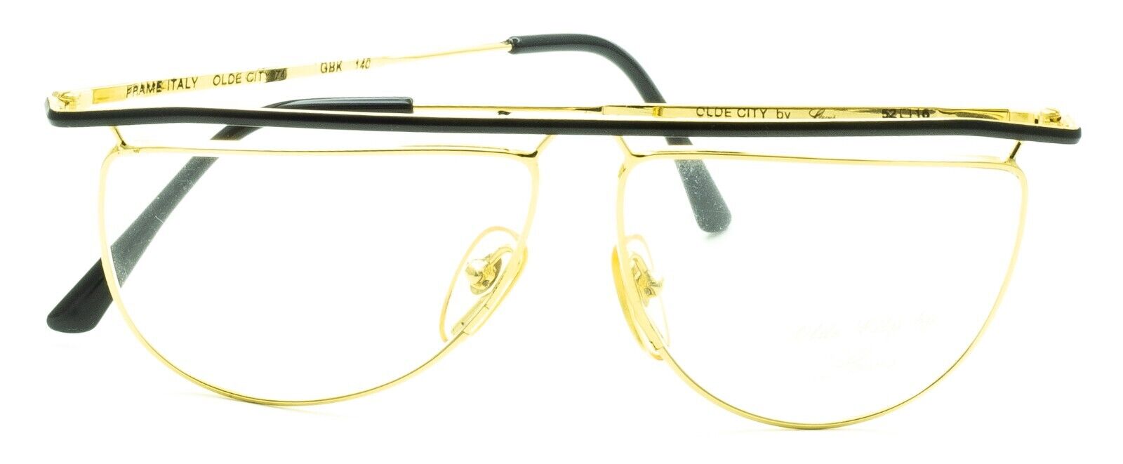 OLDE CITY by LEWIS 74 GBK 52mm Vintage Eyewear RX Optical FRAMES - New NOS Italy