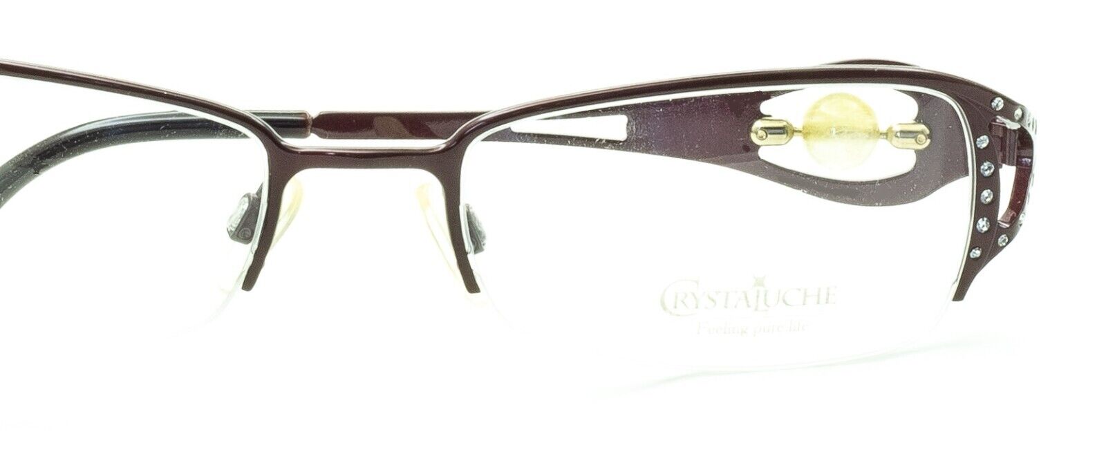 CRYSTALUCHE C-6007N C-03 52mm Vintage Eyewear FRAMES RX Optical - New Italy