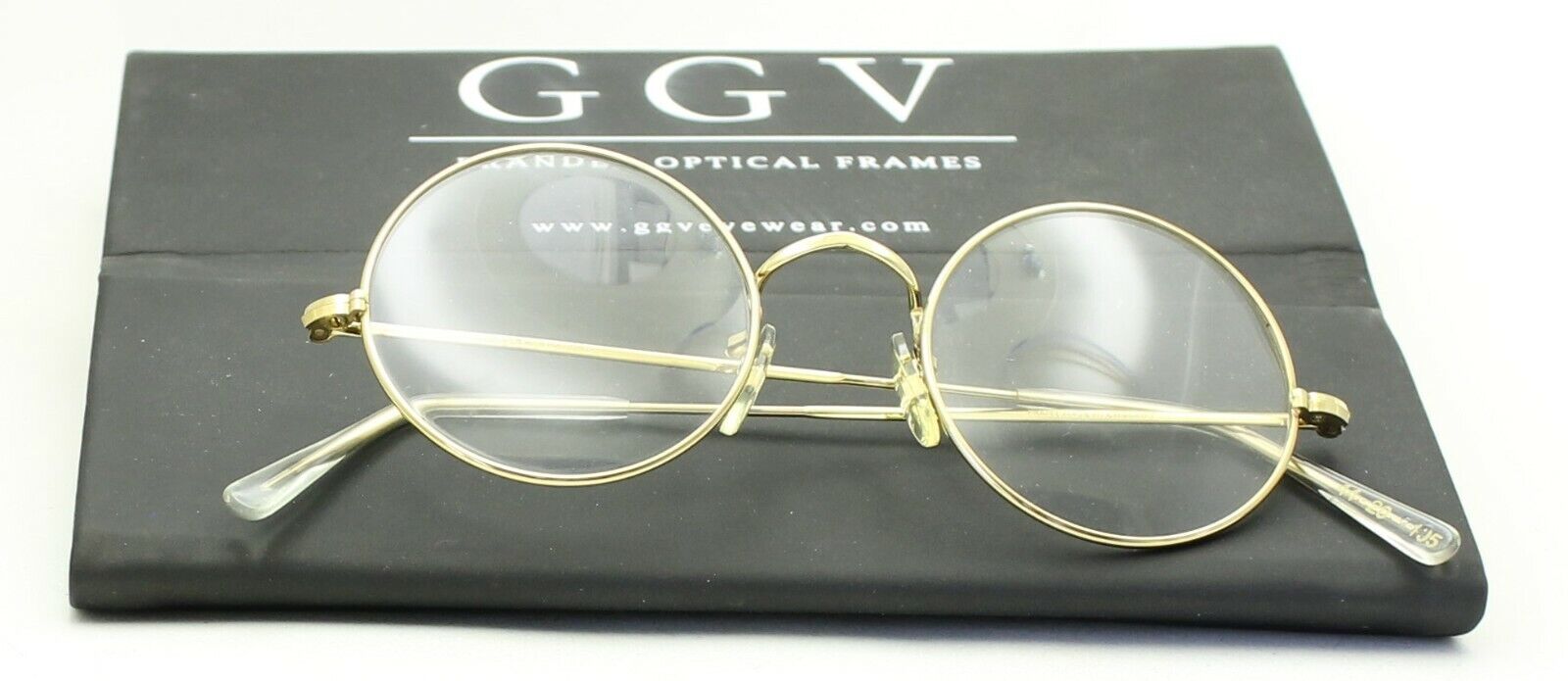 ALGHA (SAVILE ROW) Gold 44x20mm Round Eyewear FRAMES Eyeglasses Optical Glasses