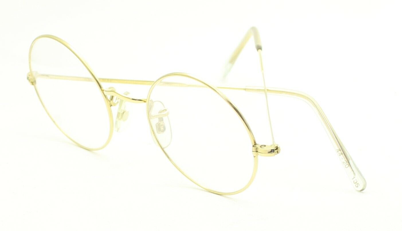 ALGHA (SAVILE ROW) Gold 44x20mm Round Eyewear FRAMES Eyeglasses 