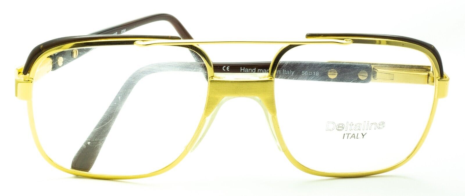 Deltaline Italy (Hilton) Vintage Mod. 546/P 036 56x18mm RX Optical Glasses - New