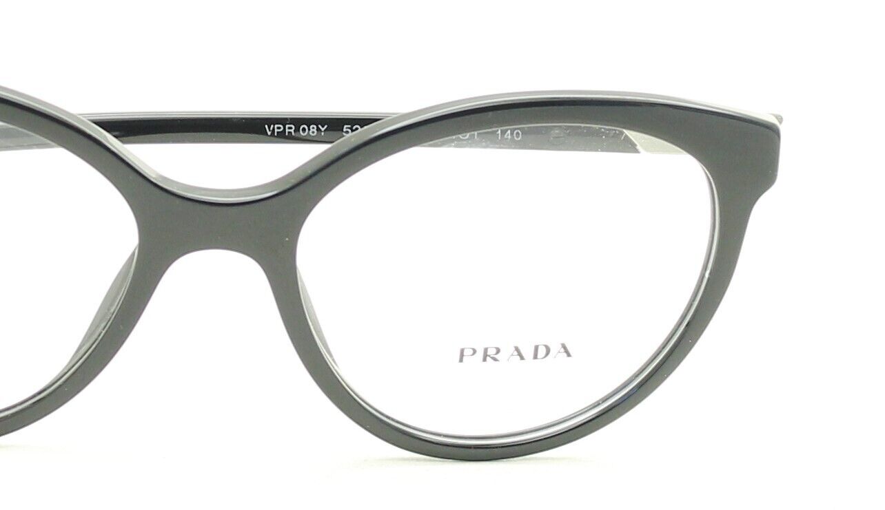 PRADA VPR 08Y 1AB-1O1 52mm Eyewear FRAMES RX Optical Eyeglasses Glasses NewItaly