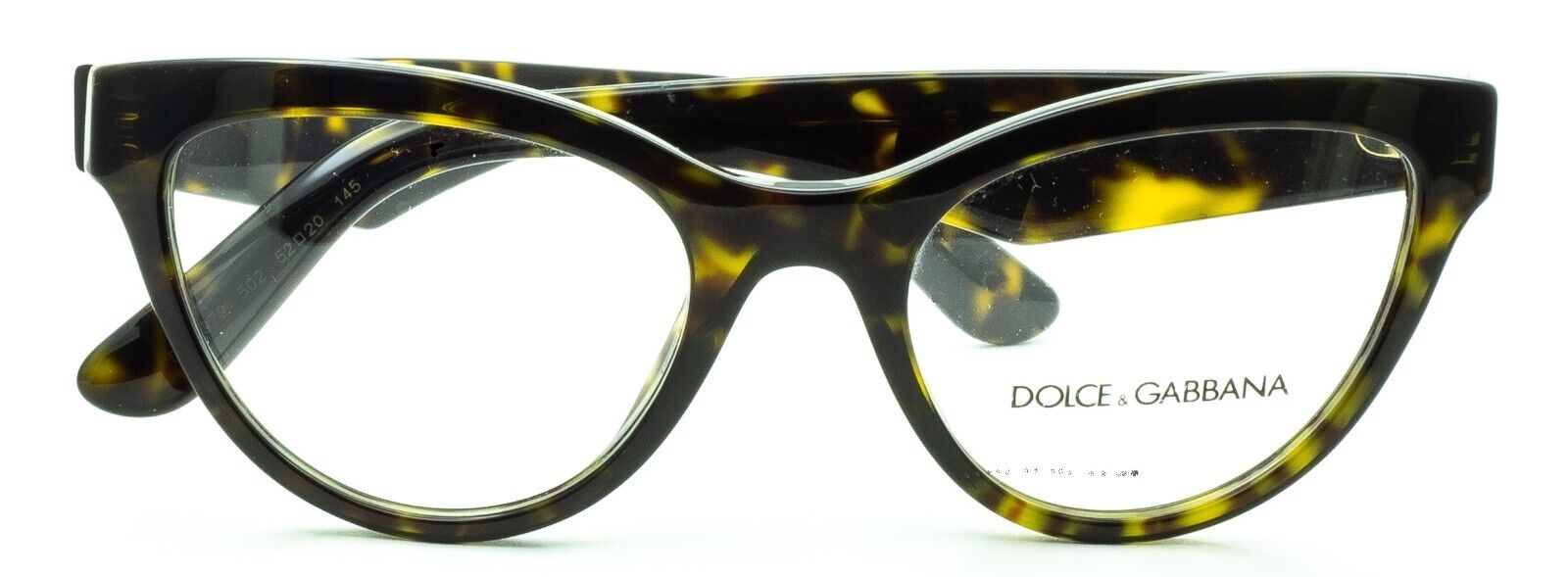 Dolce & Gabbana DG 3372 502 52mm Eyeglasses RX Optical Glasses Frames New -Italy