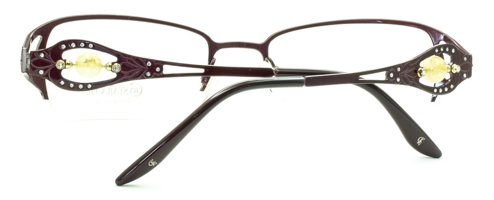 CRYSTALUCHE C-6007N C-03 52mm Vintage Eyewear FRAMES RX Optical - New Italy