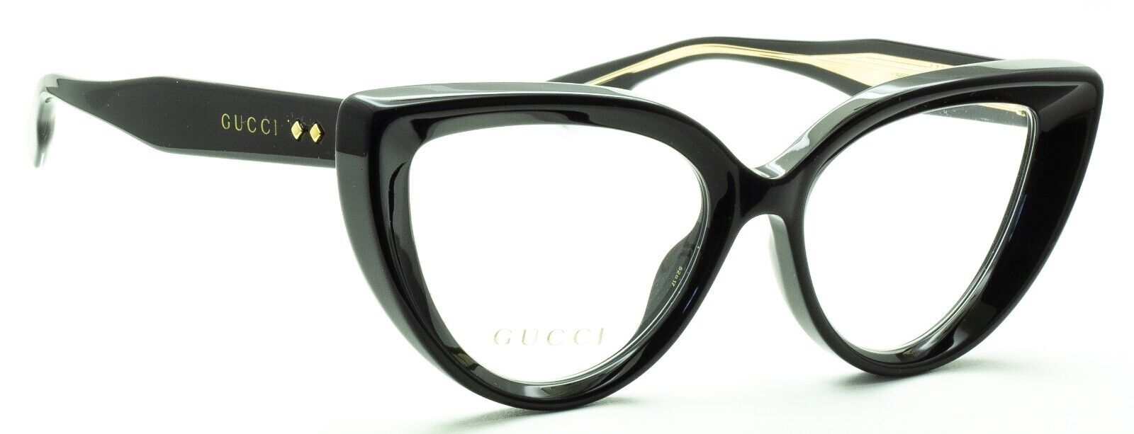 GUCCI GG 1530O 001 52mm Eyewear FRAMES Glasses RX Optical Eyeglasses New - Italy