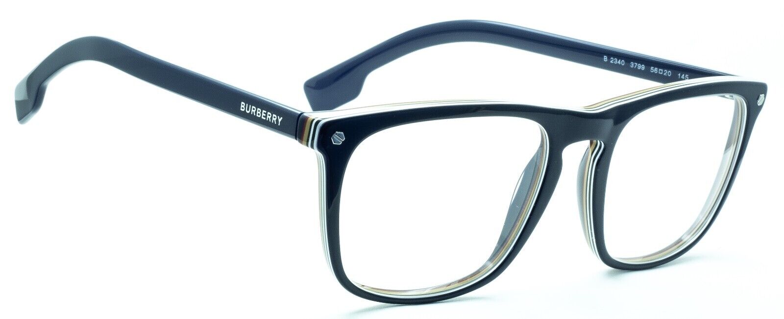 BURBERRY B 2340 3799 56mm Eyewear FRAMES RX Optical Glasses Eyeglasses New Italy