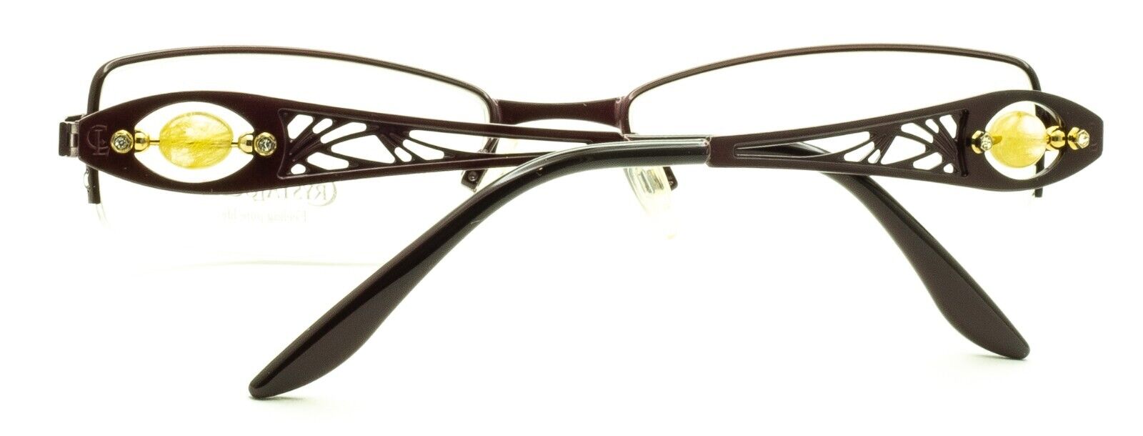 CRYSTALUCHE C-6013 C-01 52mm Vintage Eyewear FRAMES RX Optical - New Italy