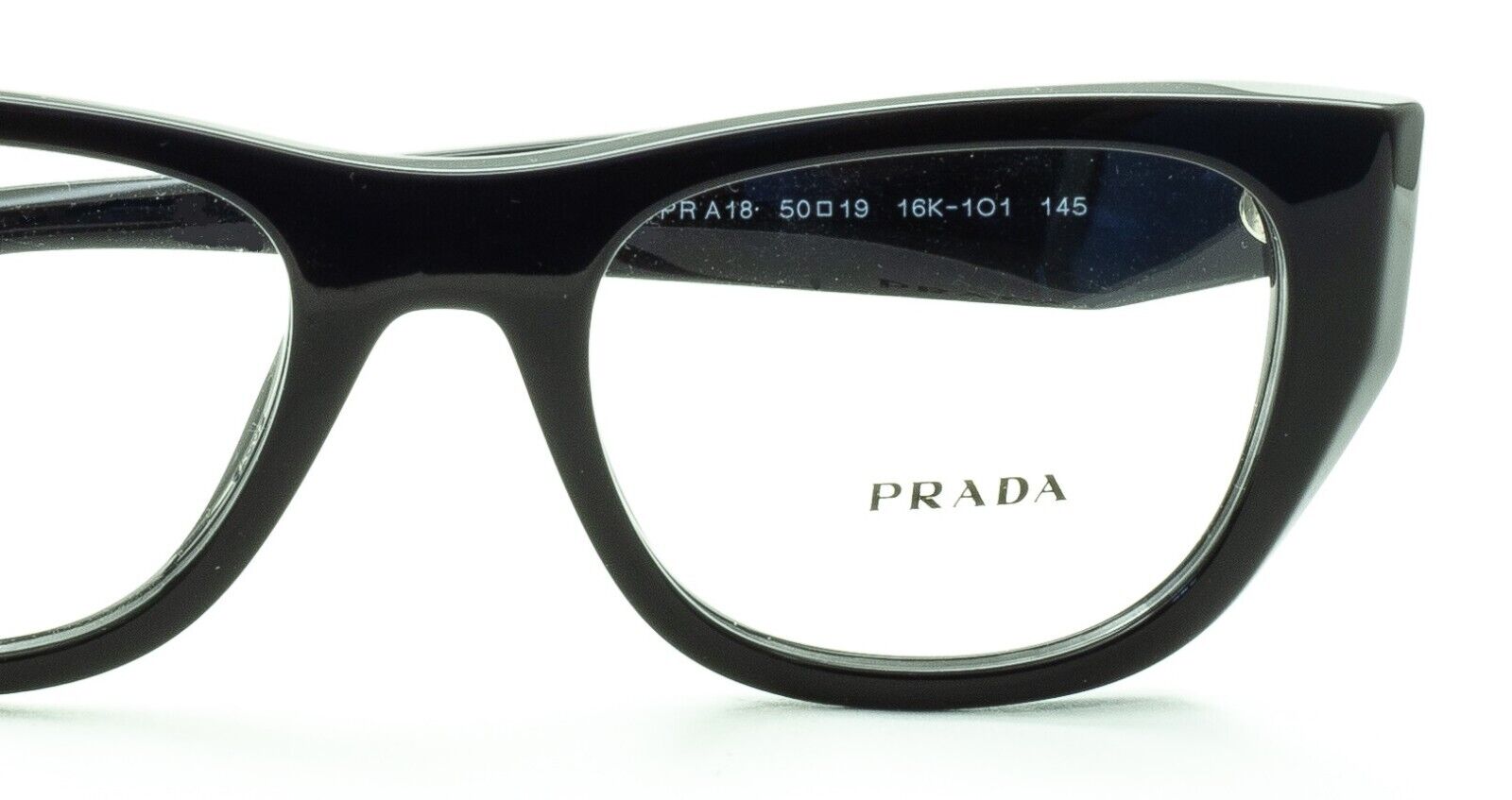 PRADA VPR A18 16K-1O1 50mm Eyewear FRAMES RX Optical Eyeglasses Glasses NewItaly