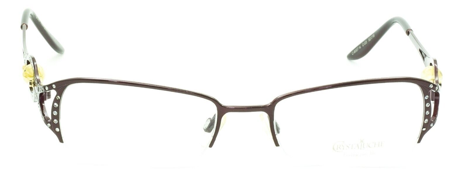 CRYSTALUCHE C-6007N C-03 52mm Vintage Eyewear FRAMES RX Optical - New Italy