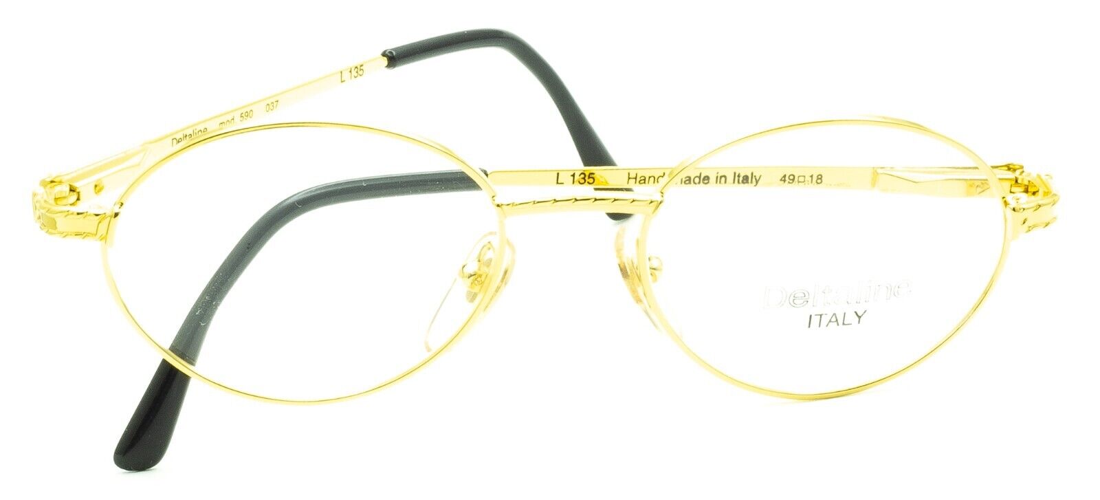 Deltaline Italy (Hilton) Vintage Mod. 590 037 49x18mm RX Optical Glasses New NOS