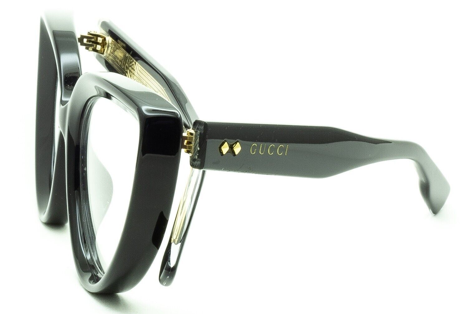 GUCCI GG 1530O 001 52mm Eyewear FRAMES Glasses RX Optical Eyeglasses New - Italy