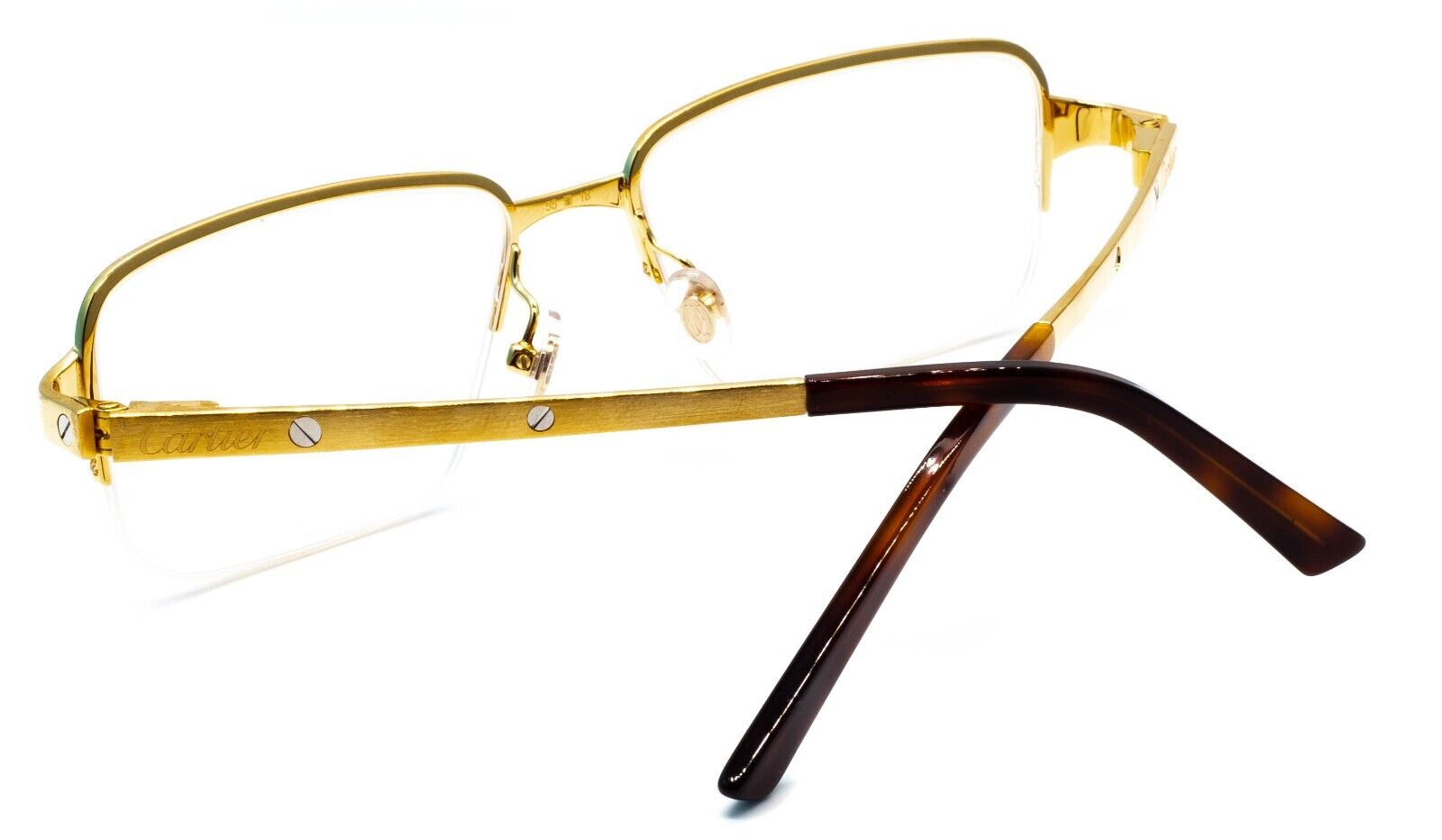 CARTIER CT0041O 001 55mm Gold Eyewear FRAMES RX Optical France Glasses - New