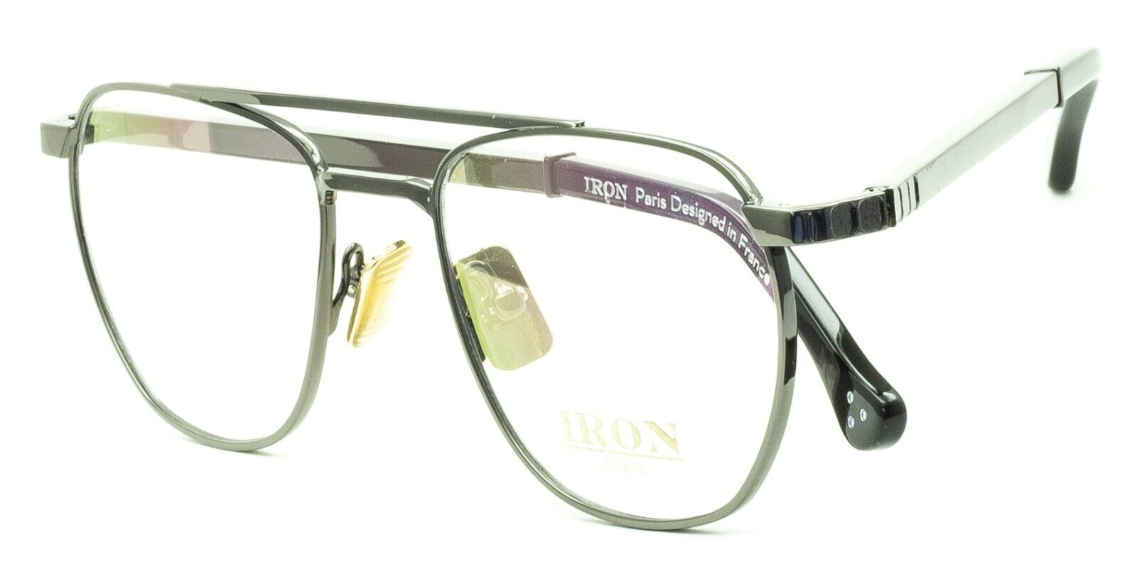 IRON PARIS IR032 BGGLD 51mm RX Optical Glasses Eyewear Frames Eyeglasses - New