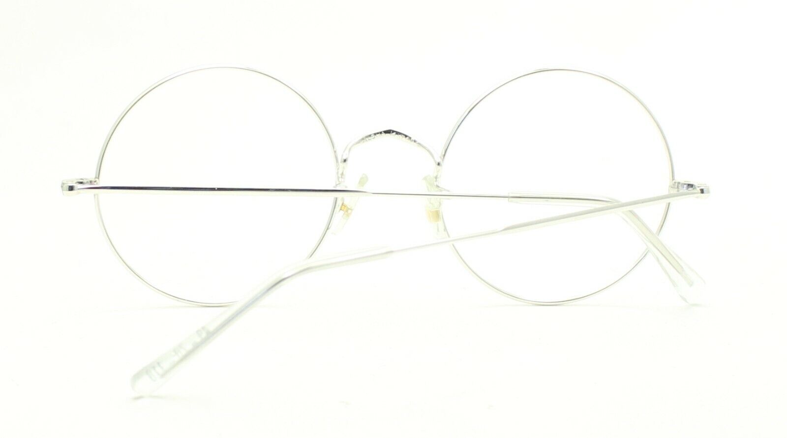 SAVILE ROW ENGLAND Round Rhodium 49x20mm Eyewear FRAMES RX Optical Glasses -NOS