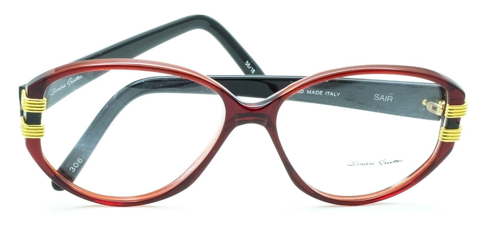 SANDRA GRUBER Sair 306 56mm Vintage Eyewear RX Optical FRAMES Glasses -New Italy