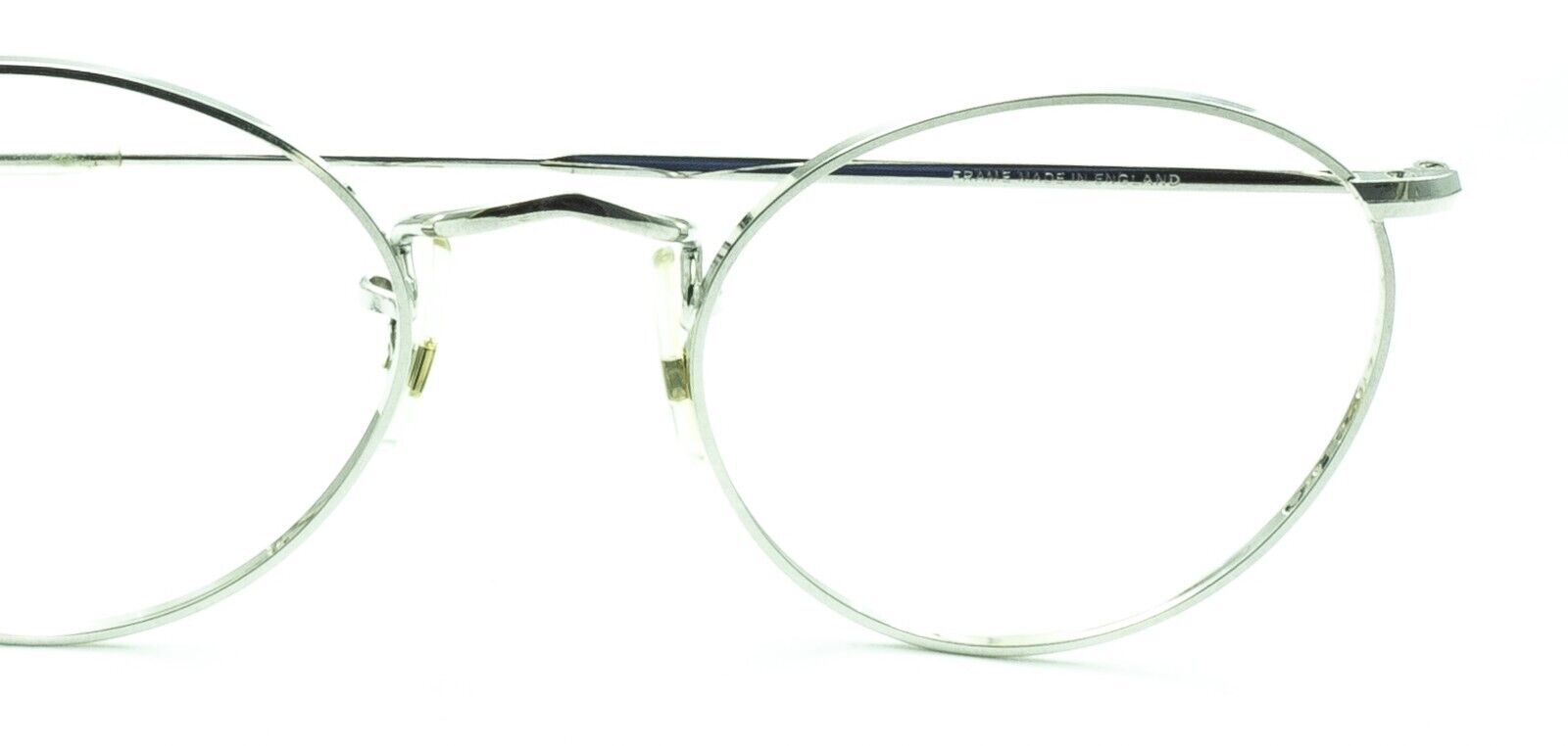 ALGHA London Line (SAVILE ROW)  Oval Rhodium 47x20mm FRAMES RX Optical Glasses