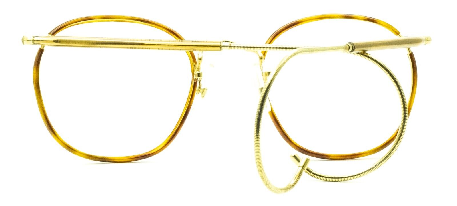 SAVILE ROW ENGLAND Quadra Gold Blond 48x20mm Frames RX Optical Glasses - New