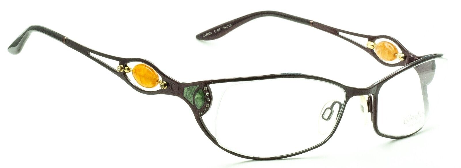 CRYSTALUCHE C-6001 C-04 54mm Vintage Eyewear FRAMES RX Optical - New Italy