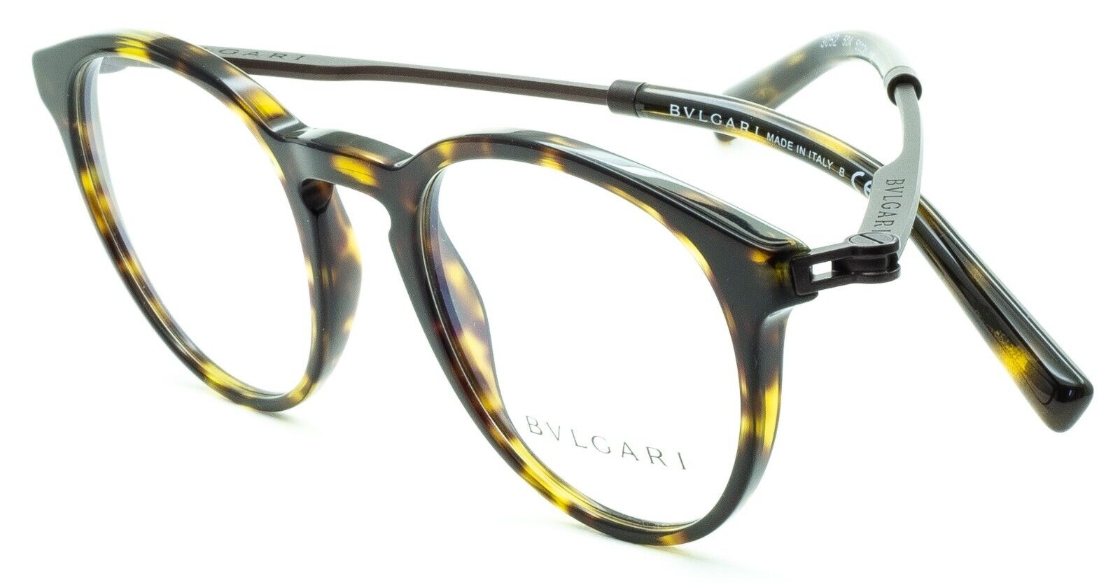 BVLGARI 3052 504 50mm Eyewear FRAMES RX Optical Glasses Eyeglasses New - Italy