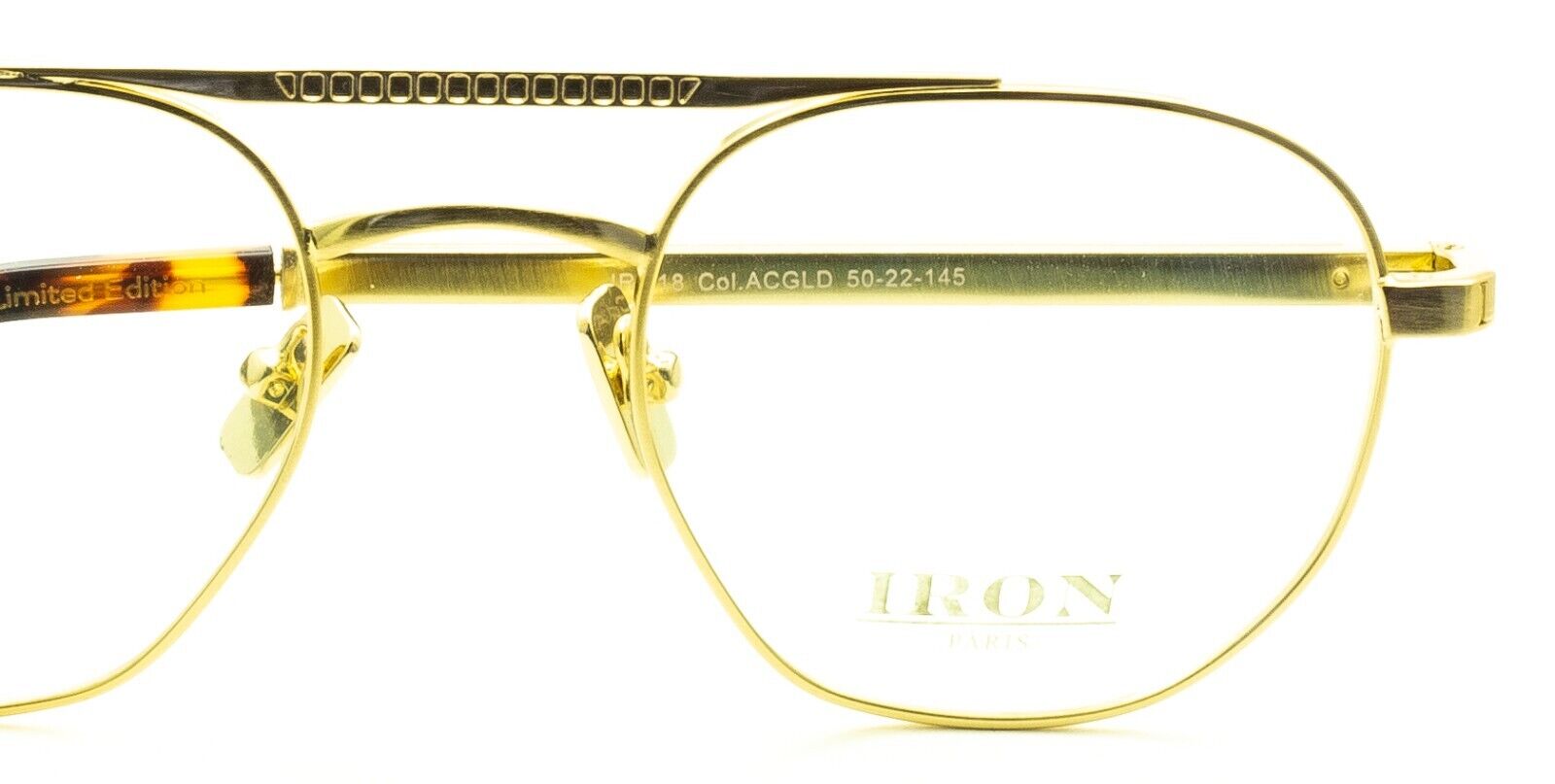 IRON PARIS IR018 ACGLD 50mm RX Optical Glasses Eyewear Frames Eyeglasses - New