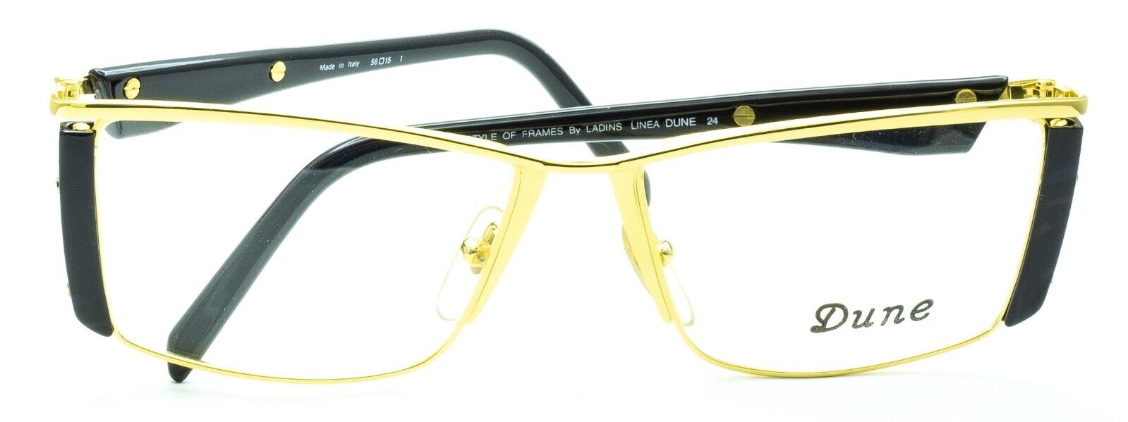 Dune 24 Italy Vintage Linea Dune by Ladins 56x15mm FRAMES RX Optical Glasses NOS