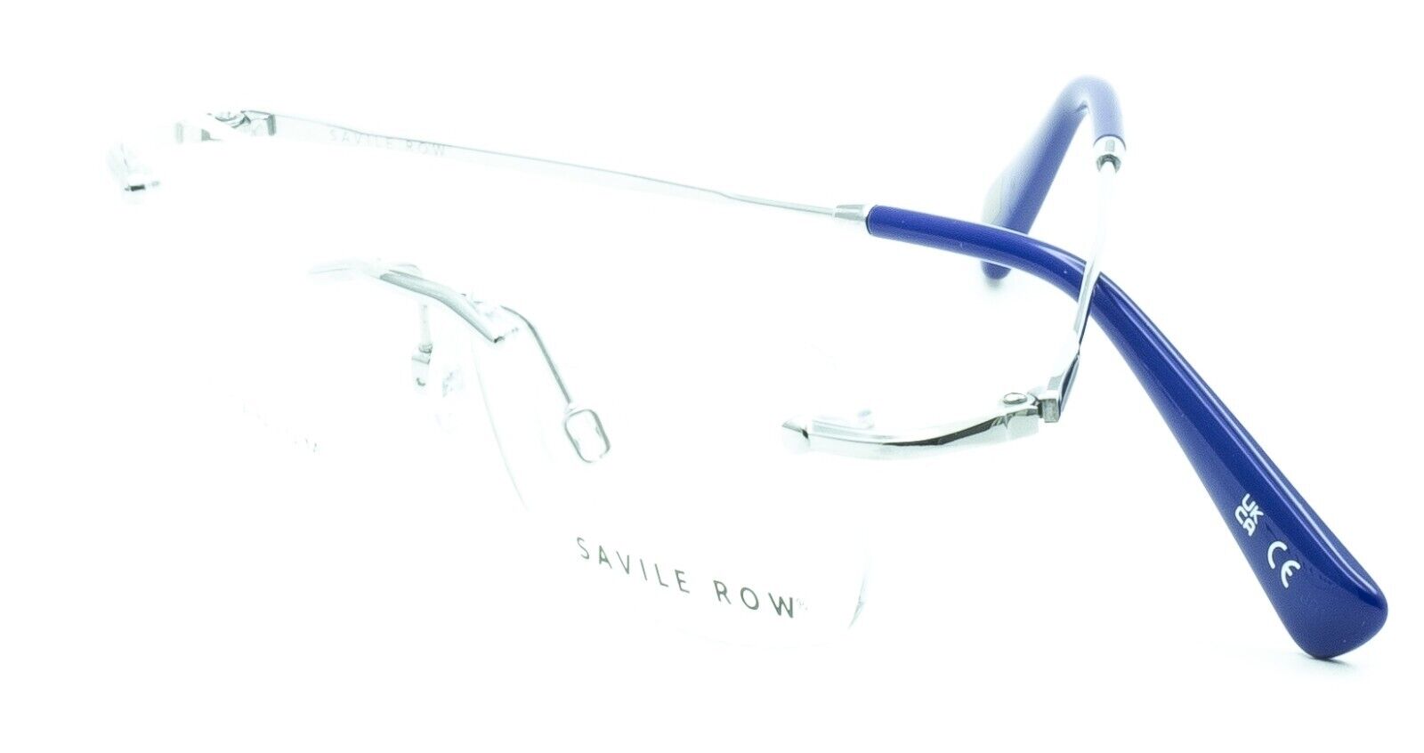 SAVILE ROW ENGLAND SRO 056 Rhodium 48x15mm RIMLESS  RX Optical Frames Glasses