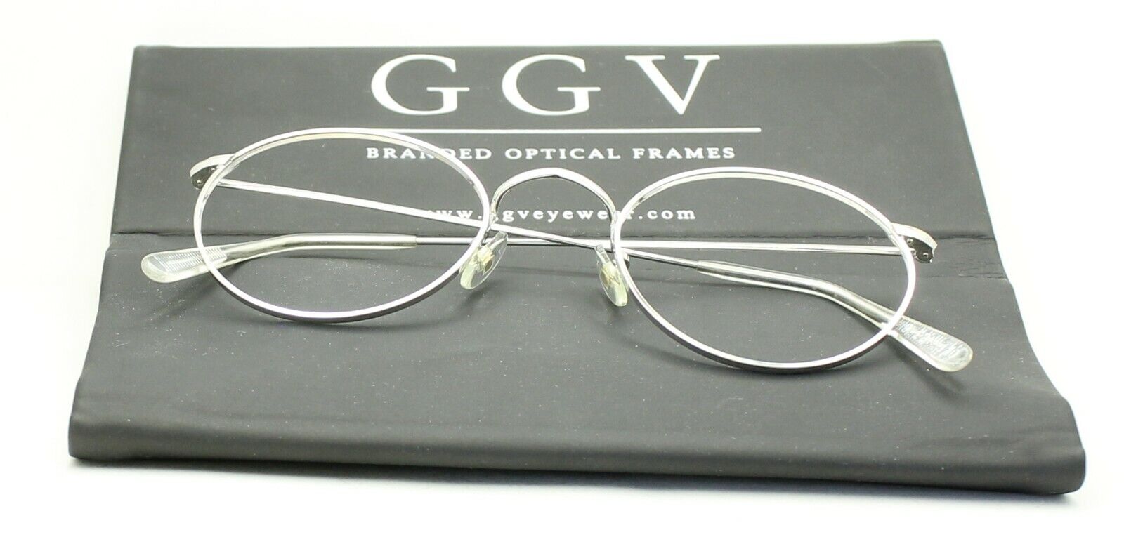 ALGHA London Line (SAVILE ROW)  Oval Rhodium 47x20mm FRAMES RX Optical Glasses