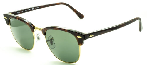 RAYBAN RB 3016 990/58 CLUBMASTER Polarized 51mm Sunglasses Shades Frames - Italy