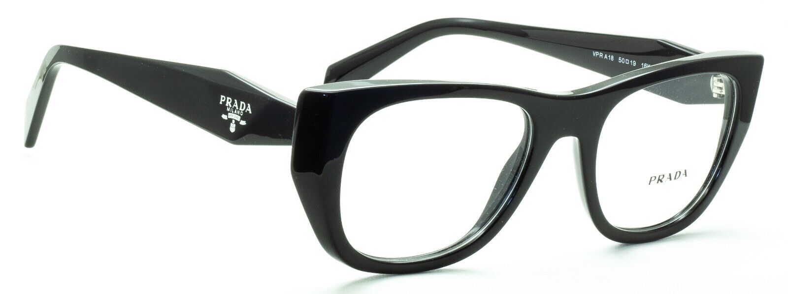 PRADA VPR A18 16K-1O1 50mm Eyewear FRAMES RX Optical Eyeglasses Glasses NewItaly