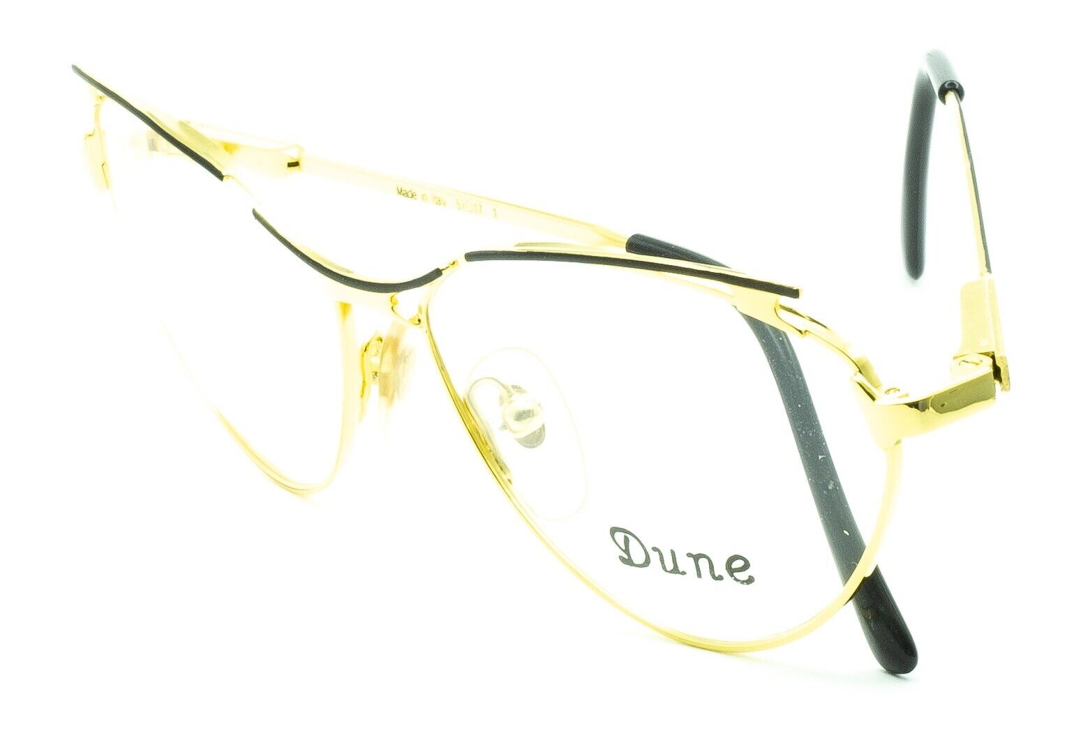 Dune 38 Italy Vintage Linea Dune by Ladins 57x17mm FRAMES RX Optical Glasses NOS