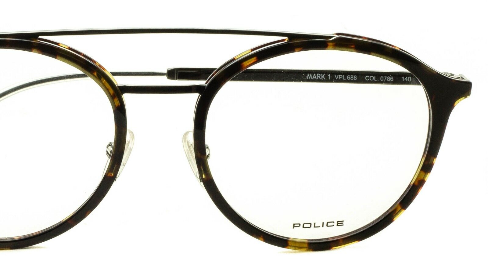 POLICE VPL 688 COL. 0786 MARK 1 52mm Eyewear FRAMES Glasses RX Optical - New