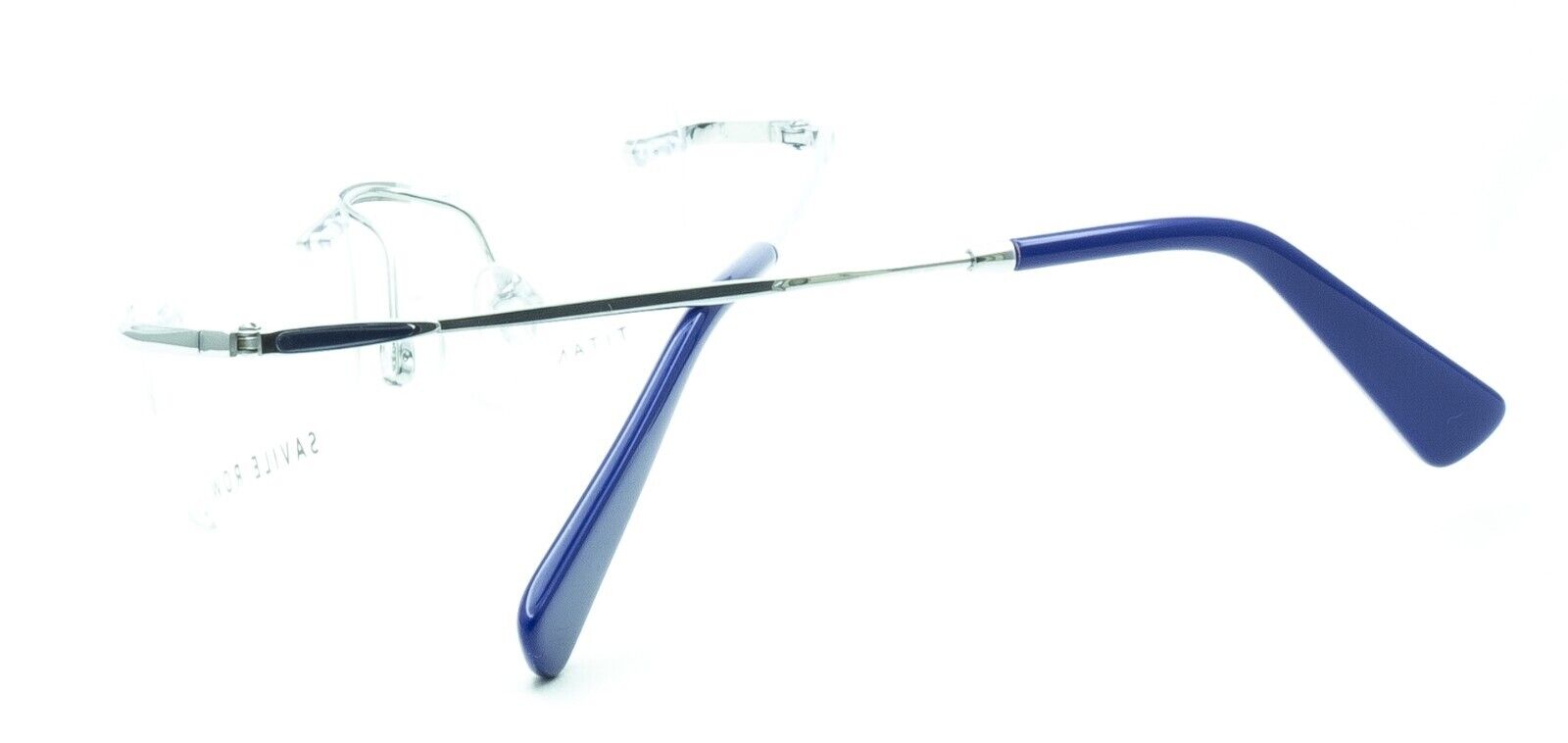 SAVILE ROW ENGLAND SRO 056 Rhodium 48x15mm RIMLESS  RX Optical Frames Glasses