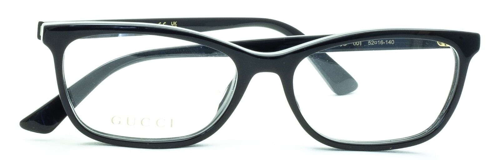 GUCCI GG 0613O 001 52mm Eyewear FRAMES Glasses RX Optical Eyeglasses New - Italy