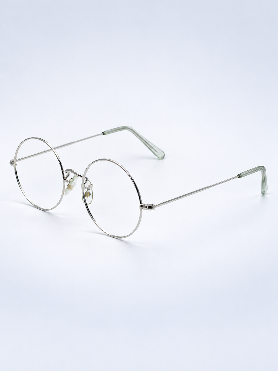 SAVILE ROW ENGLAND 14KT GF Rhodium Round 49x20mm FRAMES RX Optical Glasses New