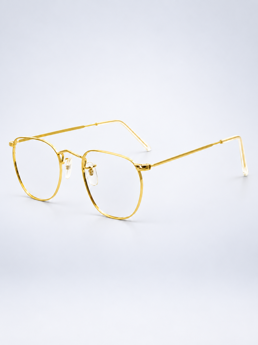 B.O.I.C. (SAVILE ROW) ENGLAND Fairway Gold 49x20mm PANTO Quadra RX Optical NOS