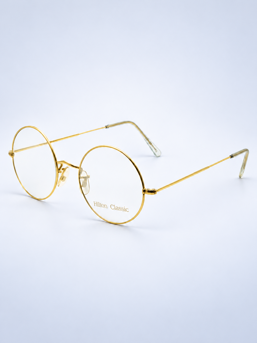 Hilton Classic 2 (SAVILE ROW) Round Gold 48x22mm FRAMES RX Optical Glasses - NOS