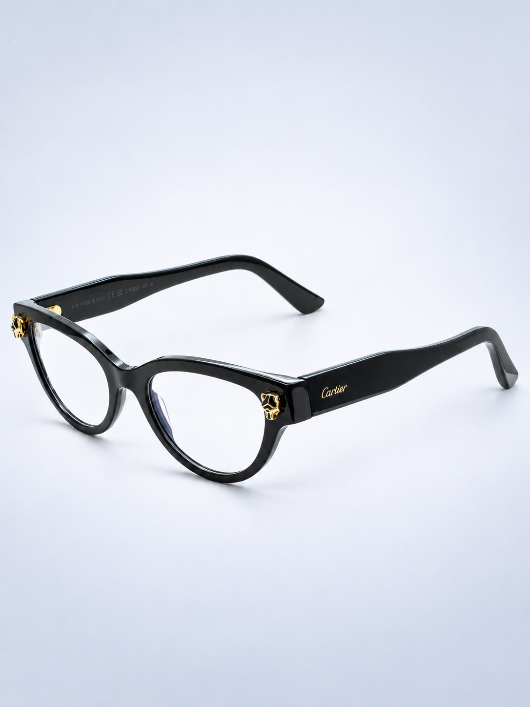 CARTIER PANTHERE CT0372O 001 M 52mm FRAMES RX Optical France Glasses BNIB- Italy
