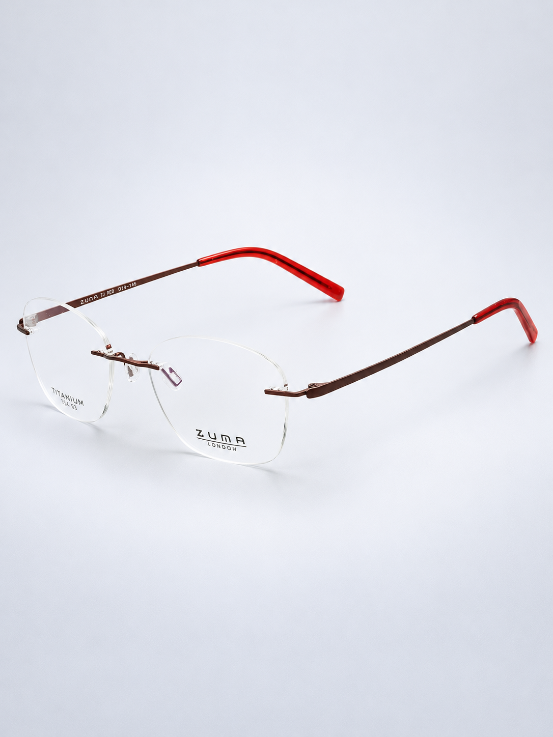 ZUMA LONDON 704 TJ Red 53mm Titanium Eyewear FRAMES RX Optical Eyeglasses New