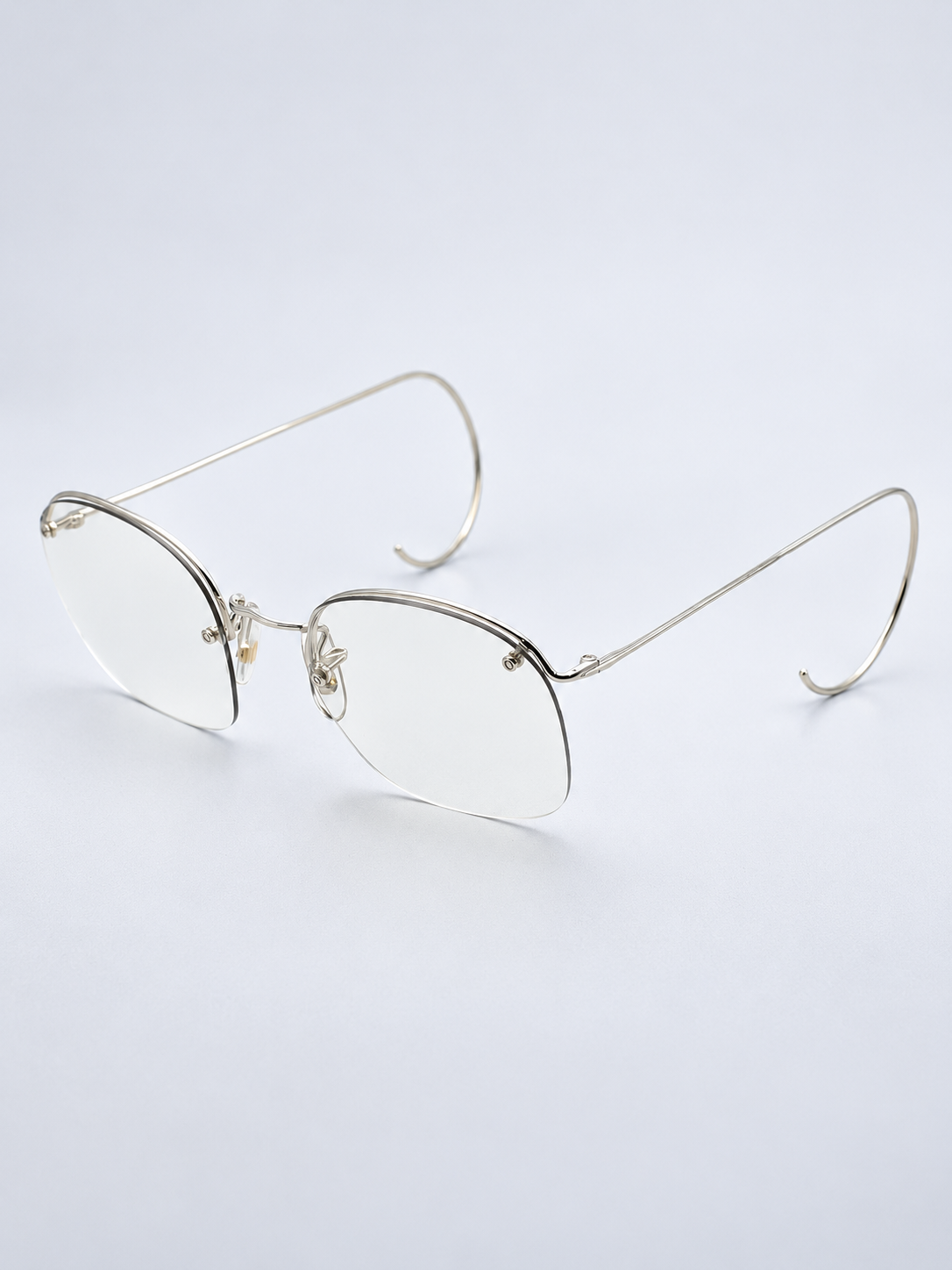 SAVILE ROW ENGLAND Rimway Rhodium 48x18mm Eyewear FRAMES RX Optical Eyeglasses