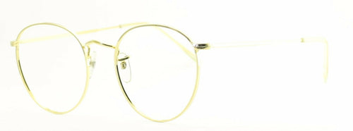 B.O.I.C. (SAVILE ROW) ENGLAND Gold 49x18mm PANTO Round RX Optical Eyeglasses NOS