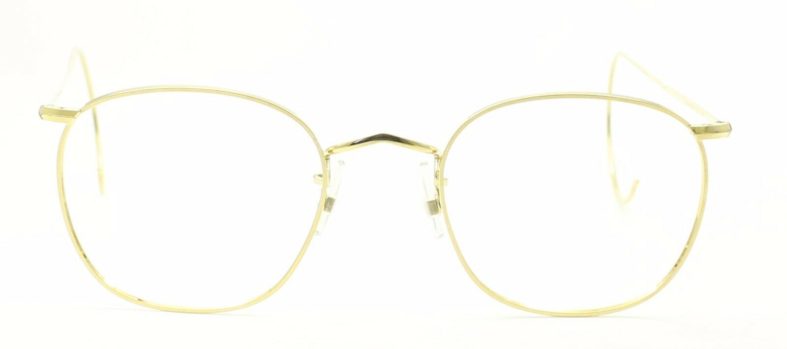 SAVILE ROW ENGLAND Gold 49x20x105mm PANTO Quadra RX Optical Eyeglasses Frames